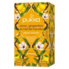 Infusion immunité - Citron, Gingembre et Miel de Manuka x 20 sachets Pukka