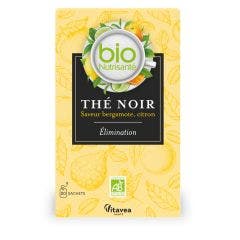 Thé noir saveur bergamote citron 20 sachets BioNutrisanté Vitavea Santé
