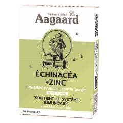 Pastille Au Propolis Sans Sucre Echinacéa + Zinc 24 Pastilles Aagaard Propolis