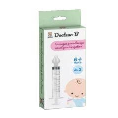 Docteur B. Seringues pour Lavage Nasal par Irrigation x2 6 mois et plus LBS Médical