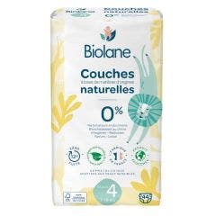 Couches Naturelles Taille 3 Ultra-Absorbant x52 Pas de fuite Biolane