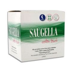 Serviettes Hygieniques Nuit x12 CottonTouch Saugella