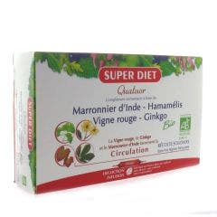 SUPERDIET QUATUOR CIRCULATION SOLUTION BUVABLE BIO 20 AMPOULES DE 15 ML
