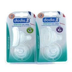 Sensation+ Tetines Plates Col Large 6 Mois Et Plus X2 Dodie