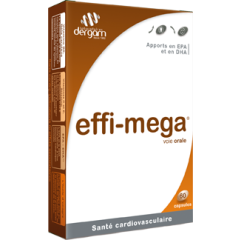 Effi-mega Anti-oxydant + Acides Gras 60caps Dergam