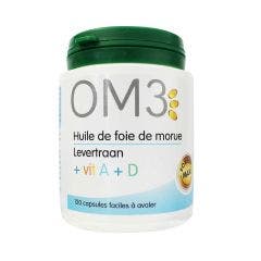 Huile De Foie De Morue 120 Capsules Vit A+d OM3