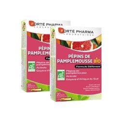 Forte Bio Pepins De Pamplemousse Lot 2x20 Ampoules De 10ml Forté Pharma