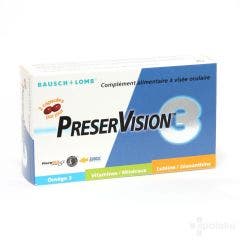 Complément alimentaire à Visee Oculaire 60 Capsules Preservision Bausch&Lomb