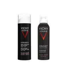 Hydra Mag C+ Soin Hydratant Visage Et Yeux + Mousse De Rasage Format Voyage 50 ml Homme Vichy