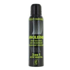 Spray Noir Deodorant Pieds Anti Transpirant 150ml Akileine Asepta