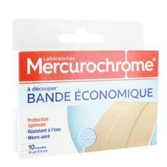 Pansement Bande Economique 10 Bandes Mercurochrome