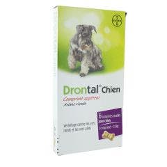 Drontal Chien Vermifuge Arome Viande X6 Comprimes Drontal