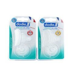 Sensation+ Tetines Plates Col Large 0-6 Mois X2 Tetines Dodie