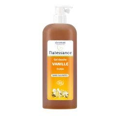 NATESSANCE GEL DOUCHE SANS SULFATES VANILLE FRUITEE BIO 1L