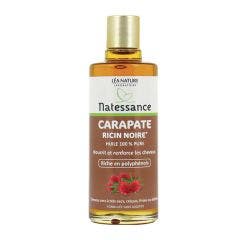 Huile De Carapate Noire Cheveux Tres Secs Crepus Ou Frises 100 ml Natessance