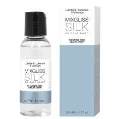 Silk Lubrifiant Et Massage A Base De Silicone Gout Fleur De Soie 50ml Mixgliss