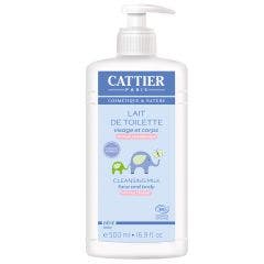 Lait De Toilette Hypoallergenique Visage Et Corps Bio 500ml Bebe Cattier
