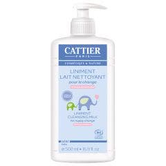 Liniment Lait Nettoyant Hypoallergenique Pour Le Change Bio 500ml Bebe Cattier