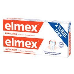 ELMEX DENTIFRICE ANTI CARIES 2X125ML