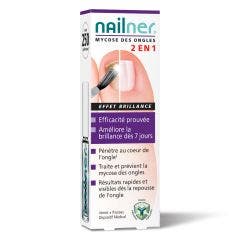 Mycose Des Ongles Pinceau Vernis 2en1 Effet Brillance 5ml Nailner