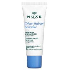 Creme Riche Hydratante 48h Peaux Seches A Tres Seches 30ml Creme Fraîche De Beaute Nuxe