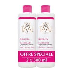 Taaj Eau Micellaire Visage Et Yeux Peaux Sensibles 2x500ml Taaj