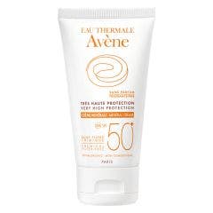 Creme Minerale Tres Haute Protection Sans Parfum Peaux Intolerantes Spf50+ 50ml Solaire Avène
