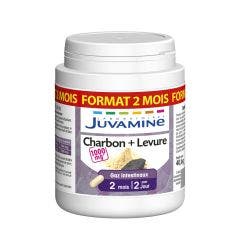Charbon + Levure 120 Gelules Juvamine
