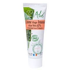 Creme Visage Intense A L'aloe Vera 63% Bio 50ml Pur Aloé