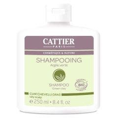 Cuir Chevelu Gras Argile Verte Bio 250 ml Cattier