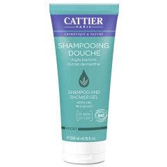 Shampooing Et Sport Argile Blanche Et Menthe Bio 200ml Cattier