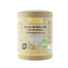LEVURE DE BIERE NON REVIVIFIABLE BIO 200 comprimés Nat&Form
