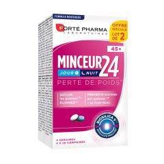 Perte de Poids Jour et Nuit Femme 45 ans et plus 2x28 comprimés Minceur 24 Forté Pharma