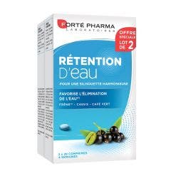 Rétention d'eau enrichi en Frêne, Cassis et Café vert 2x28 comprimés Forté Pharma