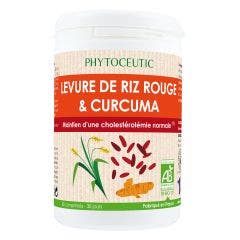 Levure De Riz Rouge & Curcuma Bio 60 Comprimes Phytoceutic