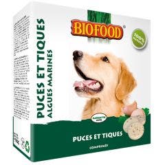 Anti Puces Et Tiques Aux Algues Marines Chien 55 Comprimes Biofood