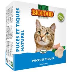 Anti Puces Et Tiques Naturel Chat 100 Comprimes Biofood
