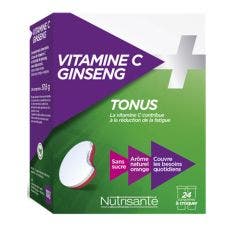 Vitamine C + Ginseng 24 Comprimes A Croquer Nutrisante