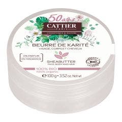Beurre de karité Visage Corps Et Cheveux Bio 100g Cattier