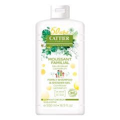 Moussant Familial Corps Et Cheveux Bio 500ml Gel Douche Cattier