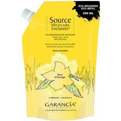Source Eau Demaquillante Micellaire Recharge Fleur D'oranger 400ml Enchantee Garancia