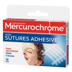 Pansements Sutures Adhesives X16 Mercurochrome