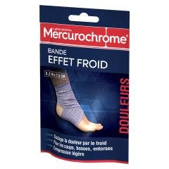 Bande Effet Froid Pour Douleurs 3,2m X 7,5cm Mercurochrome