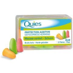 Protection Auditive Mousse Confort 3 Paires Quies