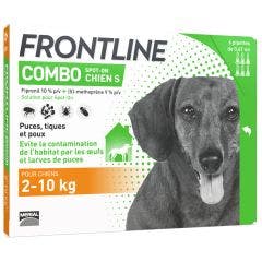 Combo Spot-on Chien S de 2-10kg 6 Pipettes de 0,67ml Frontline