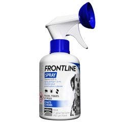 Spray Cutane Anti Puces Tiques Et Poux Pour Chat Et Chien 250ml Frontline