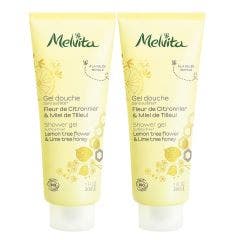 Gel Douche Fleur De Citronnier Et Miel De Tilleul Bio 2x200ml Melvita