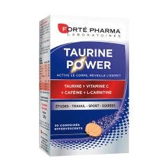 Taurine Power enrichi en Caféine et L-Carnitine 30 comprimés effervescents Forté Pharma
