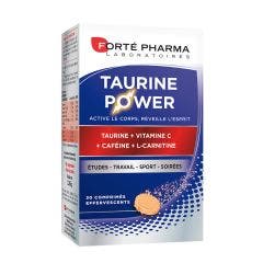 Taurine Power enrichi en Caféine et L-Carnitine 30 comprimés effervescents Forté Pharma