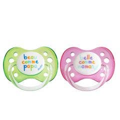Sucette Anatomique En Silicone Collection Beau Et Belle 0-6 Mois Dodie